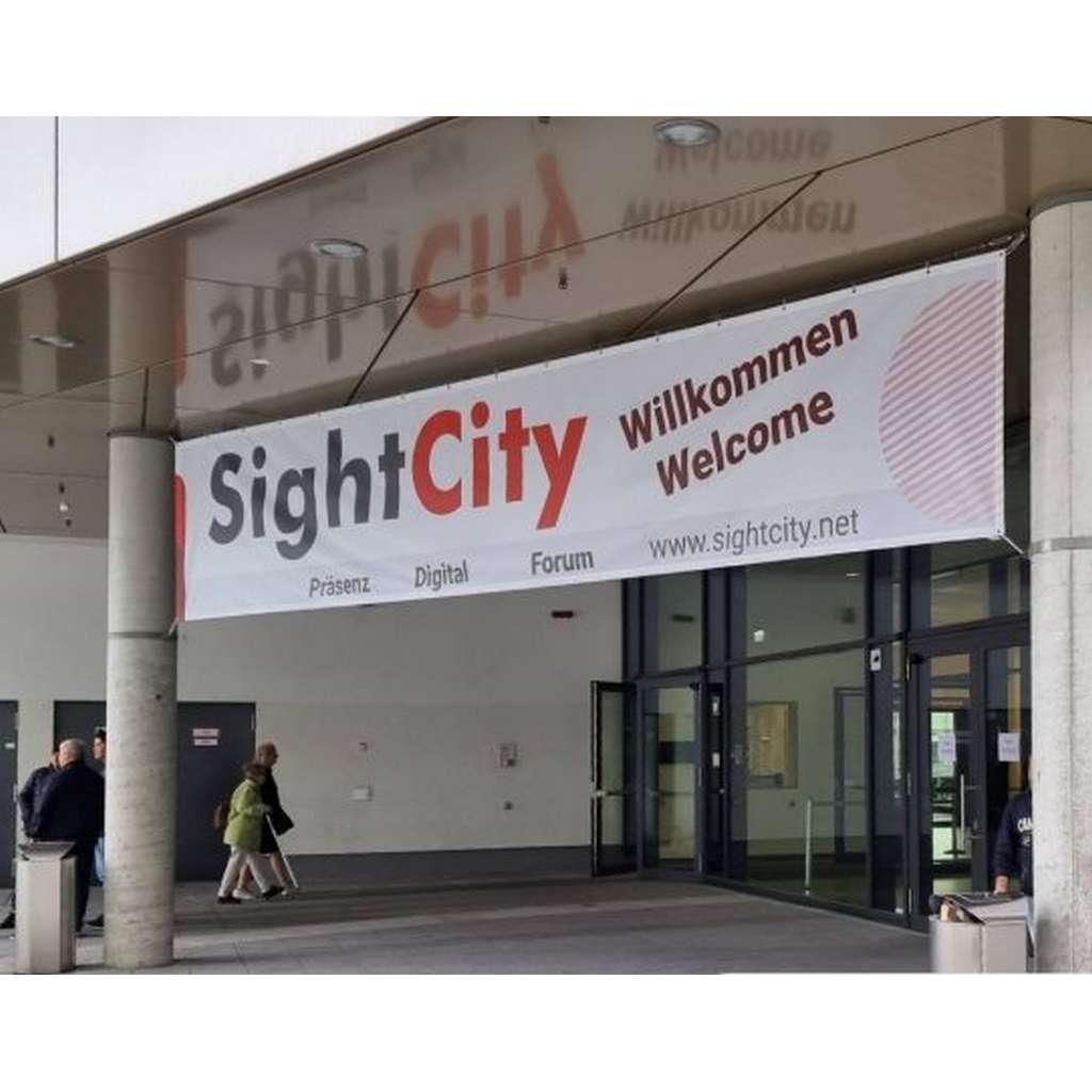 L'entrée du salon SightCity