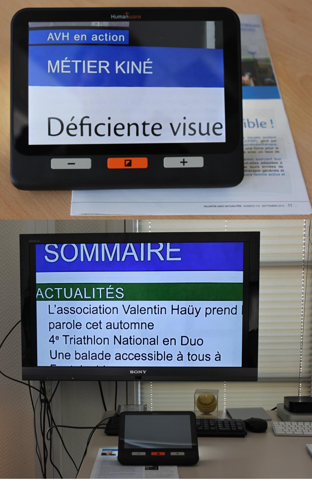 Loupe électronique portable explorē 8 d'Humanware - Fiche d'évaluation -  CERTAM